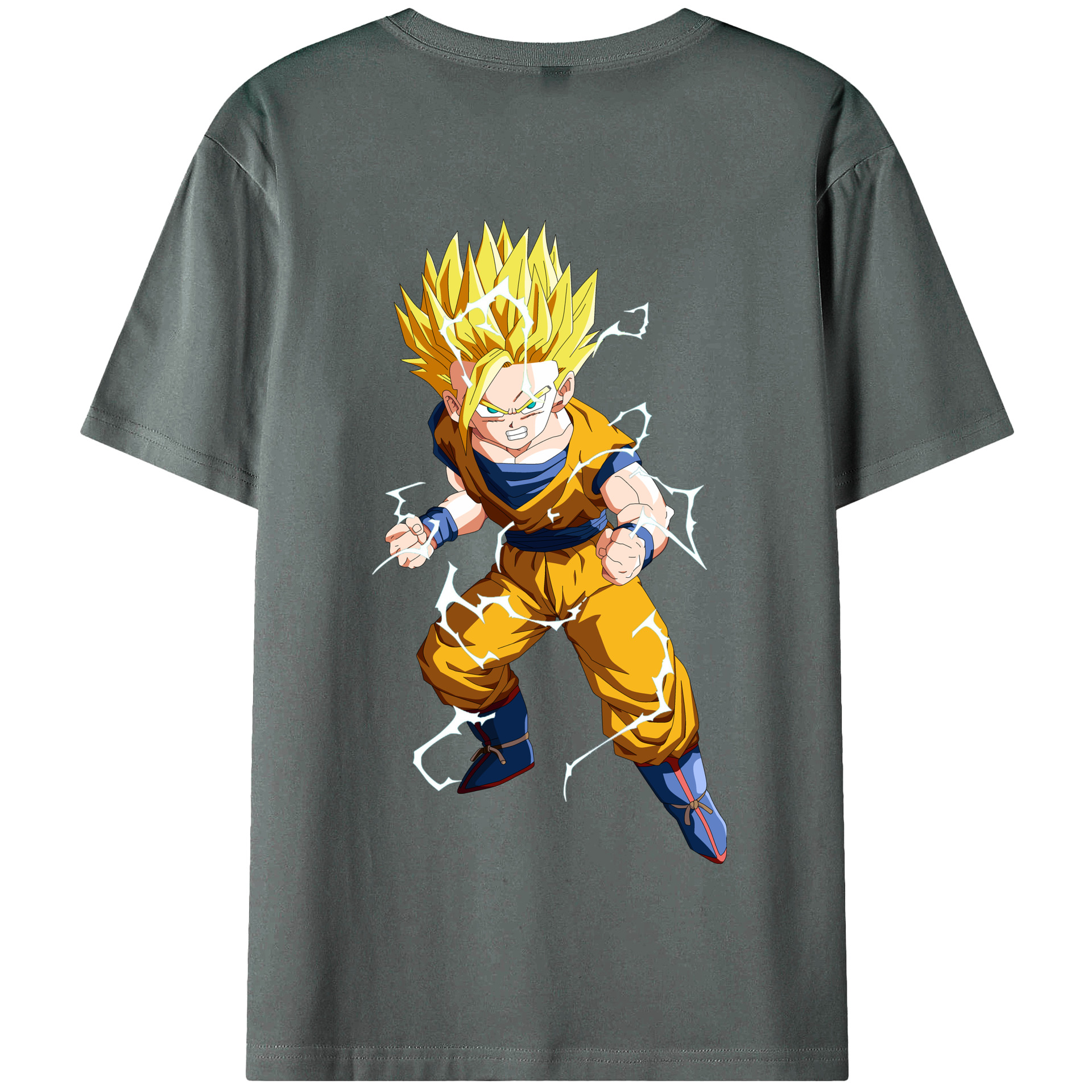 （画像用） ドラゴンボール 孫 悟飯（そんごはん）DRAGON BALL Son Gohan 綿100％半袖Tシャツ（背面プリント）
